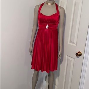 Red Halter Dress